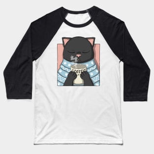 Coffee Neko Baseball T-Shirt